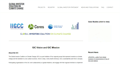 Desktop Screenshot of globalinvestorcoalition.org